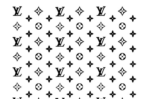 lv pattern black and white